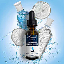 Load image into Gallery viewer, Ebanel Hyaluronic Acid Serum for Face with Peptides, Deep Hydrating Anti Aging Serum, Visibly Plump, Firm & Smooth Skin, Reduce Redness with Vitamin C, E and B5, Niacinamide, Aloe, Jojoba Oil, MSM