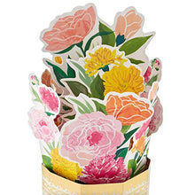 Load image into Gallery viewer, Hallmark Paper Wonder Pop Up Mothers Day Card (Bouquet, Gold Vase)
