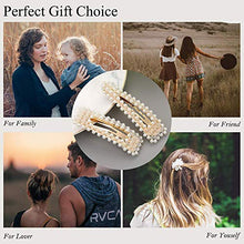 Load image into Gallery viewer, Hair Clips and Acrylic Resin Hair Barrettes, Marble Geometric Alligator Hair Bobby Pins, Fashion Elegant Hair Accessories Gifts for Women Girls