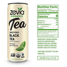 Load image into Gallery viewer, Zevia Organic Sugar Free Iced Tea, Tea Time Variety Pack, 12 Ounce Cans (Pack of 12)