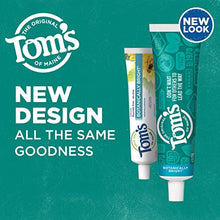 Load image into Gallery viewer, Tom's of Maine Natural Fluoride-Free SLS-Free Botanically Bright Toothpaste, Peppermint, 4.7 oz. (Packaging May Vary)