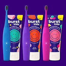 Load image into Gallery viewer, BURSTkids Strawberry Superstar Fluoride-Free Children’s Toothpaste, Nano-Hydroxyapatite, Safe, Effective, Gentle, Tasty Strawberry Toothpaste for Kids Ages 2+, Vegan, SLS & Gluten Free (4.0oz), 2 pack
