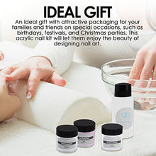 Load image into Gallery viewer, Inclusion Acrylic Nail Kit Set, Acrylic Nail Glitter Powder and Liquid Sets for Nail Art Decoration, Nail Form Tips for Acrylic Nail Xtension Kit, Professional Nail Beginners Supplies
