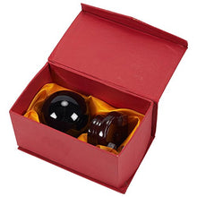 Load image into Gallery viewer, Juvale Black Obsidian Crystal Ball with Wooden Stand (3.1 x 3.1 x 4.5 inches)
