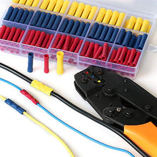 Load image into Gallery viewer, ELECFUN 200pcs 10-22AWG Assorted Butt Splice Crimp Connectors, Insulated Electrical Straight Wire Terminal Connectors