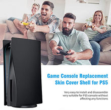 Load image into Gallery viewer, Benazcap for PS5 Faceplate, Hard Shockproof Playstation 5 Plates PS5 Face Plate Cover Shell Skin Case, ABS PS5 Console Plate Replacement PS5 Side Plate, Accessories for PS5 Plates Black (Disc Version)