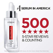 Load image into Gallery viewer, Hyaluronic Acid Serum for Skin, L'Oreal Paris Skincare Revitalift Derm Intensives 1.5% Pure Hyaluronic Acid Face Serum, Hydrates, Moisturizes, Plumps Skin, Reduces Wrinkles, Anti Aging Serum, 1 Oz