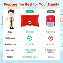 Load image into Gallery viewer, Small Travel First Aid Kit - 87 Piece Clean, Treat and Protect Most Injuries,Ready for Emergency at Home, Outdoors, Car, Camping, Workplace, Hiking.