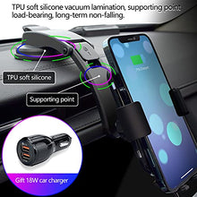 Load image into Gallery viewer, JOYVEVA Wireless Car Charger, Fast Charging Auto Clamping Car Mount, Air Vent Dashboard Car Phone Holder for Galaxy S22/S22+/S22 Ultra/Note21 Ultra/S21 iPhone13 Series/12/11/X(with QC3.0 Car Adapter)