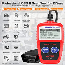 Load image into Gallery viewer, Autel MS309 Universal OBD2 Scanner Check Engine Fault Code Reader, Read Codes Clear Codes, View Freeze Frame Data, I/M Readiness Smog Check CAN Diagnostic Scan Tool