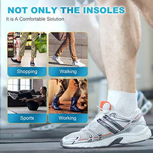 Load image into Gallery viewer, Plantar Fasciitis Pain Relief Feet Insoles Orthotics Arch Support Insoles with Motion Control Shoe Inserts Work Boot Flat Feet Comfortable for Men and Women Improve Balance, L