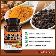 Load image into Gallery viewer, (2-Pack) Turmeric Curcumin with Bioperine 1650mg by New Age. Premium Joint & Healthy Inflammatory Support with 95% Standardized Curcuminoids. Non-GMO, Gluten Free Capsules with Black Pepper