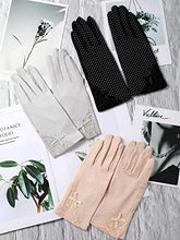 Load image into Gallery viewer, 3 Pairs Women Sun Protective Gloves UV Protection Sunblock Gloves Touchscreen Gloves for Summer Driving Riding (Color Set 1)