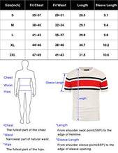 Load image into Gallery viewer, PJ PAUL JONES Men's Short Sleeve Pullover Crewneck Striped Contrast Sweaters Apricot 2XL