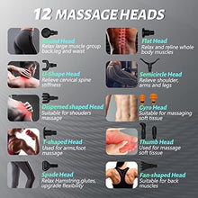 Load image into Gallery viewer, Massage Gun Deep Tissue Muscle Massager for Pain Relief, Upgrade Super Quiet Portable Handheld Relaxation Electric Sport Massager(Black)