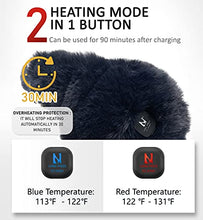 Load image into Gallery viewer, Telepepe Heated Ear Warmer for Winter (Navy Blue)