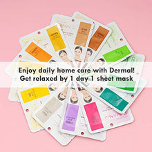 Load image into Gallery viewer, DERMAL 12 Pack Combo Best Value Set Collagen Essence Mask Sheet | Sodium Hyaluronate & Hydrolyzed Collagen Nature Made Fresh Mask | Best Korean Skin Care Mask