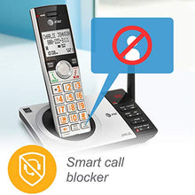 Load image into Gallery viewer, AT&T DECT 6.0 Expandable Cordless Phone with Answering System, Silver/Black with 3 Handsets