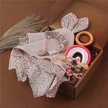 Load image into Gallery viewer, Baney Newborn Baby Welcome Gift Set Boy Girl Unisex Gift Box (Dusty Pink Bunny)