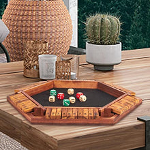 Load image into Gallery viewer, AMEROUS Upgraded 1-6 Players Shut The Box Dice Game, Wooden Board Table Math Game with 16 Dice, Shut-The-Box Rules, Gift Box Packed, Board Game for Kids Adults, Family Classroom Home Party or Pub