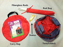 Load image into Gallery viewer, Kiddey Knight's Castle Kids Play Tent -Indoor & Outdoor Children's Playhouse -- Durable & Portable with Free Carrying Bag – “Bonus” Shield and Sword Set - Makes for Boys & Girls