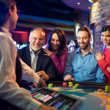 Load image into Gallery viewer, GSE Casino Poker Table Plastic Chip Trays, Las Vegas Style Dealer Table Chips Tray, Holds 300 Chips & 2 Playing Cards