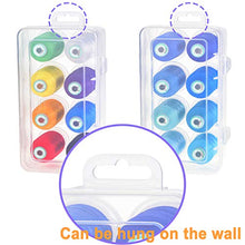 Load image into Gallery viewer, New brothread - 15 Options - 8 Snap Spools of 1000m Each Polyester Embroidery Machine Thread with Clear Plastic Storage Box for Embroidery & Quilting - Different Brown