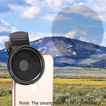 Load image into Gallery viewer, Neewer 37mm Clip-on ND 2-400 Cellphone Camera Lens Filter Kit: Adjustable Neutral Density Filter with Phone Clip for iPhone X 8 plus 7 Plus 7 6 6S Plus Samsung HTC Motorola iPad and Other Smartphones