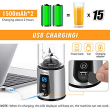 Load image into Gallery viewer, Portable Blender, G-TING Personal Smoothies Blender Cordless, Single Serve Mini Blender 450ml USB Rechargeable Small Juice Mixer Portable Juicer (Shakes, Smoothies, Home, Travel & Gym) Food Grade
