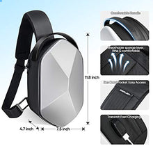 Load image into Gallery viewer, SARLAR Design Fashion Hard Carrying Case for Oculus Quest 2 Headset and Touch Controller Accessories, Crossbody Shoulder Chest Backpack Travel Hiking Bag with USB Charging Port