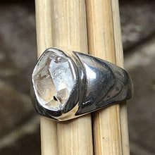 Load image into Gallery viewer, Natural Herkimer Diamond 925 Solid Sterling Silver Cluster Unisex Ring sz 6.75