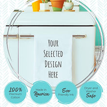 Load image into Gallery viewer, Funny Dish Towel, Sweet Dreams Are Made Of Cheese Who Am I To Dis A Brie? Flour Sack Kitchen Towel, Sweet Housewarming Gift, White