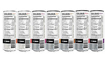 Load image into Gallery viewer, CELSIUS Fitness Drink Carbonated 5-Flavor Variety Pack, Zero Sugar, 12oz. Slim Can, 12 Pack