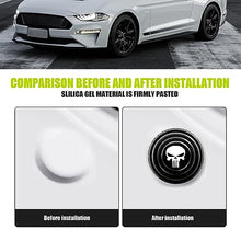 Load image into Gallery viewer, UGSHY 16 PCS Car Door Shock Absorber, Rubber Silicone Buffer Crash Pad, Sound Insulation Thickened Gasket, Universal Door Protection Device for Most Cars (Black #Skull)
