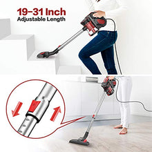 Load image into Gallery viewer, INSE Vacuum Cleaner Corded I5 Stick Vacuum Cleaner 18KPA Powerful Suction 600W Motor Multipurpose 3 in 1 Handheld Vacuum Cleaner Vermilion