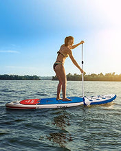Load image into Gallery viewer, Cooyes Premium Inflatable Stand Up Paddle Board (6 inches Thick) with SUP Accessories & Backpack, Dry Bag, Adjustable Kayak Seat, Large Fin, Leash, Paddle and Pump, Standing Boat for Youth & Adult