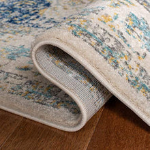 Load image into Gallery viewer, Safavieh Evoke Collection EVK220C Shabby Chic Vintage Oriental Medallion Area Rug, 8' x 10', Ivory/Blue