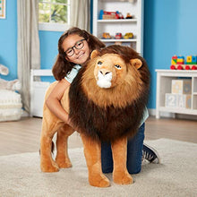 Load image into Gallery viewer, Melissa & Doug Standing Lion Lifelike Stuffed Animal with Full Mane, More Than 2 Feet Tall, Nearly Three Feet Long Brown