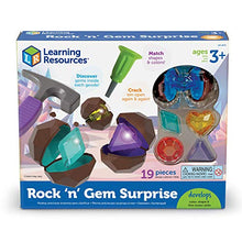 Load image into Gallery viewer, Learning Resources Rock 'n Gem Surprise, Sorting, Matching & Counting Skills Activity Set, Early STEM, 19 Pieces, Ages 3+