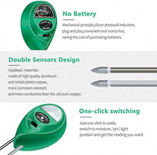 Load image into Gallery viewer, apine Soil Moister Meter, 3 in 1 Soil pH Tester, Soil Test Kit for Lawns, Garden, Farm, House, Indoor, Outdoor, Hydrometer for Plants.