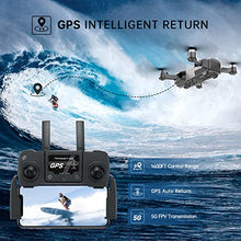 Load image into Gallery viewer, GPS 4k Drones with Electric Adjustable Camera for Adults Beginners, Professional RC Quadcopter with Brushless Motor, Dual Camera 40Mins Flight Time WiFi 5G FPV Transmission Auto Return Foldable