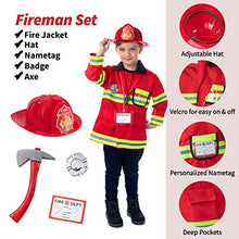 Load image into Gallery viewer, Born Toys Premium 16pcs Costume Dress up Set for Kids Ages 3-7 Fireman,Police Costume, and Doctor All Sets are Washable and Have Accessories