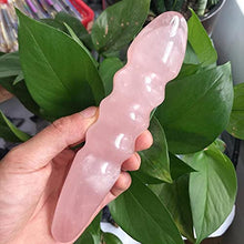 Load image into Gallery viewer, 2019 hot 18CM Natural Rose Quartz Crystal Massage Yoni Wand for Woman Health OR Gift