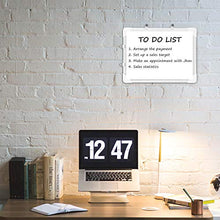 Load image into Gallery viewer, Small Dry Erase White Board – Magnetic Hanging Whiteboard for Wall Portable Mini Double Sided Easel Hold in Hand for Kids Drawing, Kitchen Grocery List, Cubicle Memo Board.