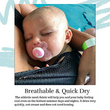 Load image into Gallery viewer, Vlokup Baby Wrap Sling Carrier for Newborn, Infant, Toddler, Kid | Breathable Lightweight Stretch Mesh Water Sling | Nice for Summer, Pool, Beach, Swimming | Perfect Shower Gift LightGray
