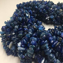Load image into Gallery viewer, JM Design Natural Blue Kyanite Irregular Nugget Chips Approx 7-8mm 34" Strand for Jewelry Making, Arts and Craft