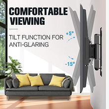 Load image into Gallery viewer, Mounting Dream UL Certificated TV Mount Full Motion for 26-55 Inch LED,LCD,OLED Flat Screen TV, Perfect Center Design, TV Wall Mount Bracket with Articulating Arm up to VESA 400x400mm, 60 lbs, MD2377