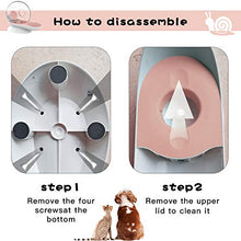 Load image into Gallery viewer, LeYoMiao Cat Dog Water Bowl Dispenser, Upgraded Automatic Pet Feeder with Non-Rust Spring, Stylish Cat Fountain Water Bowl Gravity Waterer for Cats Dogs 2.8L (Pink)