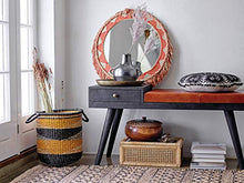 Load image into Gallery viewer, Creative Co-Op Woven Rattan Glass Lids & Fir Wood Frame (Set of 2 Sizes) Display Boxes, Beige