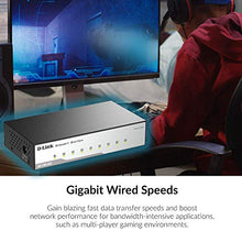 Load image into Gallery viewer, D-Link Ethernet Switch, 8 Port Unmanaged Gigabit Metal Fanless Desktop Plug n Play (GO-SW-8GE)